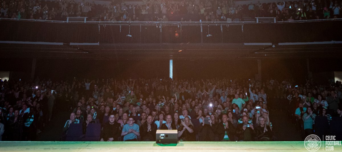 CelticFC's tweet photo. 🟢⚪ What an opening night at @Celtic_Musical!

Thanks for coming along &amp; making tonight so special, Celts!💚

If you missed tonight - there's still time to get your tickets to see the wonderfully talented cast &amp; crew during this run @SECGlasgow🙌🍀

🎟 ➡ https://t.co/FSDgB3C42n https://t.co/f8iowz8NVE