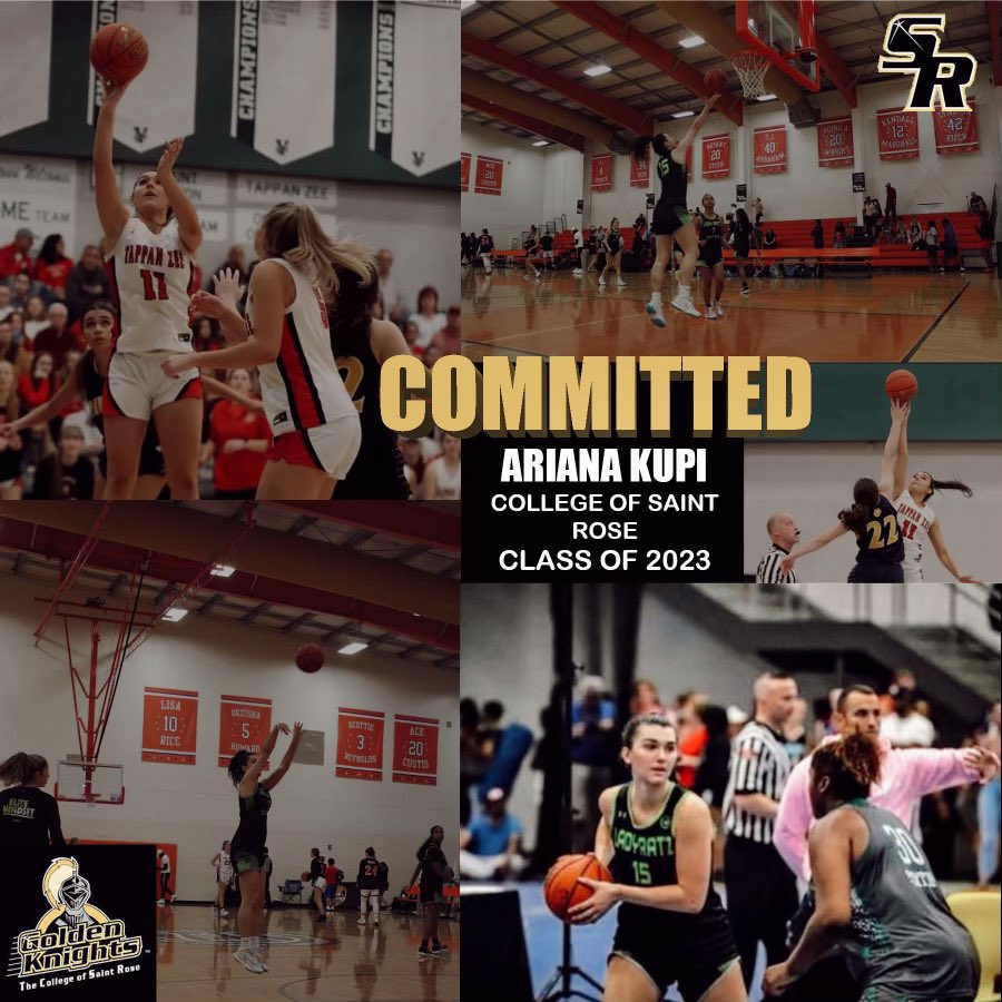 ariana_kupi's tweet photo. I am extremely excited to announce that I will be continuing my athletic and academic career at The College of Saint Rose! I want to thank all my coaches, teammates, and trainers that have helped me get where I am today! Go Knights 🖤💛 https://t.co/Kh5lhbFZDj