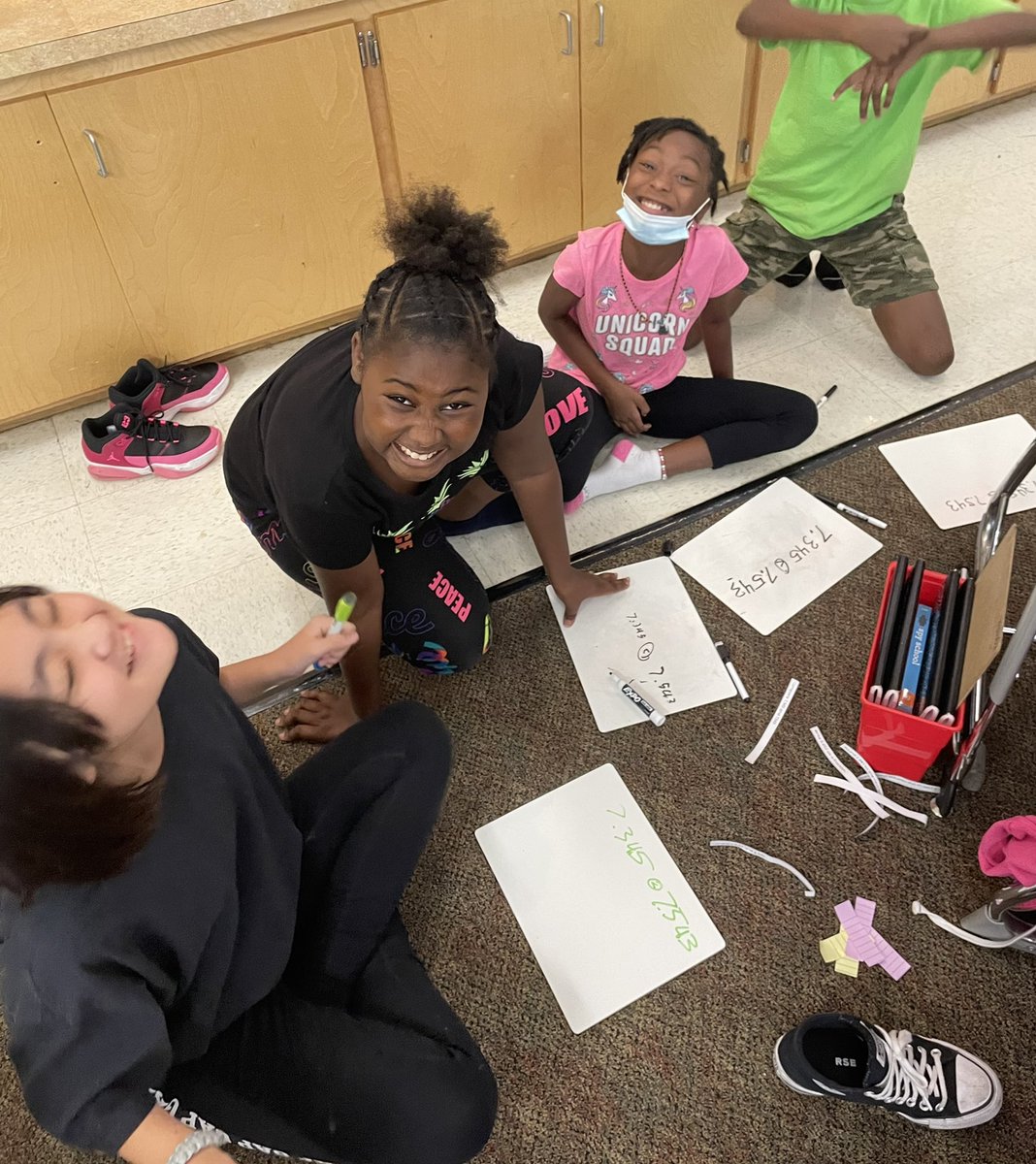 Homad's 5th Grade Hive (@homad_hive) on Twitter photo Best way to review before a math test? With a game of Stinky Feet 🤣 Teams practiced communication skills while reviewing place value- so much fun! <a href="/lonniebnelson/">LonnieBNelsonElem</a> <a href="/ACELBNE/">The Academy for Civic Engagement</a> <a href="/GTwanisha/">Twanisha Garner, PhD</a> Best way to review before a math test? With a game of Stinky Feet 🤣 Teams practiced communication skills while reviewing place value- so much fun! <a href="/lonniebnelson/">LonnieBNelsonElem</a> <a href="/ACELBNE/">The Academy for Civic Engagement</a> <a href="/GTwanisha/">Twanisha Garner, PhD</a>