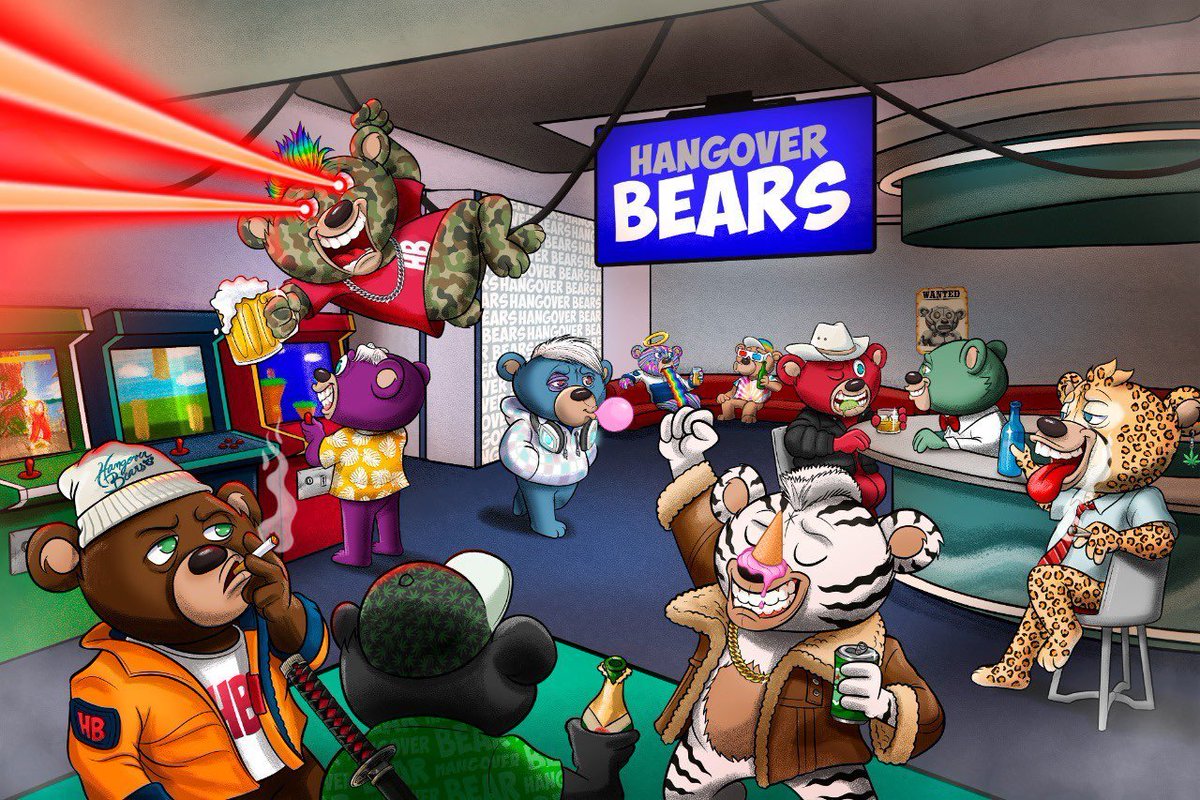 Hangover Bears (@bearshangover) on Twitter photo Opening the gates to the Hangover Lifestyle soon. Who's ready? 
#Solana #SolanaNFTs Opening the gates to the Hangover Lifestyle soon. Who's ready? 
#Solana #SolanaNFTs