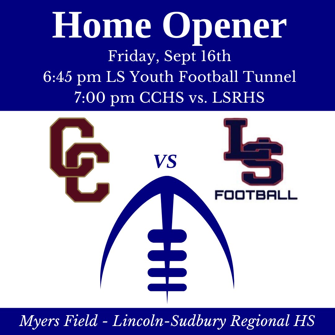 It's time for Friday Night Lights in Sudbury! Don't forget LS is using GoFan for ticket sales this year. Check your email for a message from lsboostersmembership@gmail.com. It contains a link and instructions to get your Booster passes. Go LS! 🏈 <a href="/LSfootballtweet/">LS Football</a> <a href="/Warriors978/">LSWarriors</a>