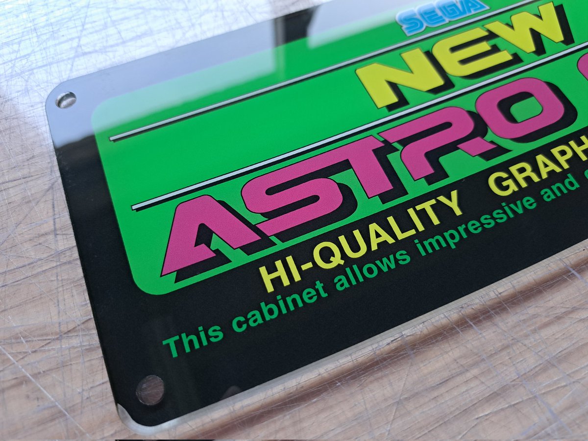 Sega Astro City Marquee billboards. All pieces available at our website arcadeartrepro.com