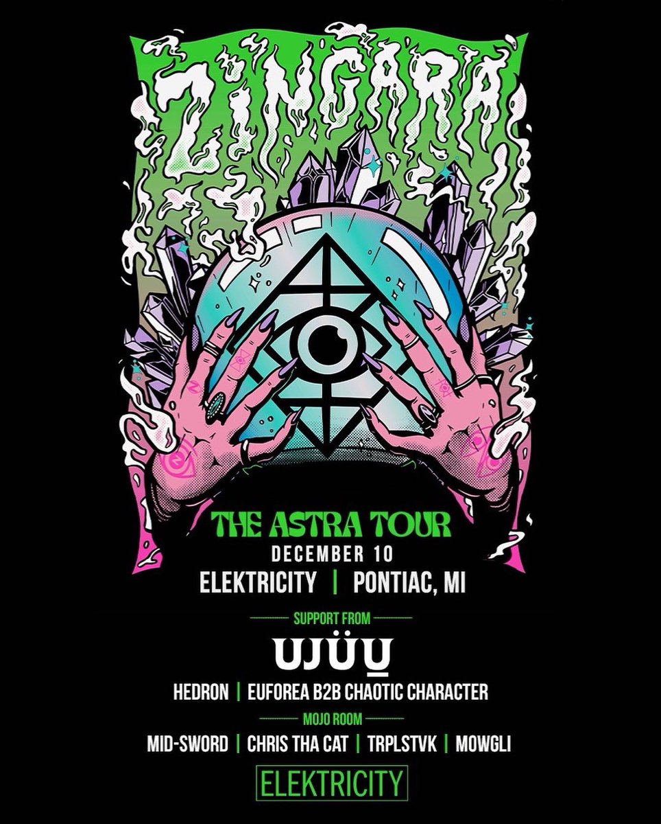 New show announced!! Gonna get saucy with <a href="/zingaramusic/">ZINGARA</a> and <a href="/ujuumusic/">Ujuu</a> on December 10th🔥