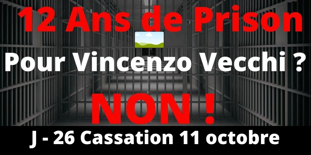 soutienvincenzo's tweet photo. Le droit français ne peut accepter le principe de présomption de culpabilité issu du droit mussolinien.
#CJUE #GENES2001 #MAE https://t.co/kscdHdXxfP