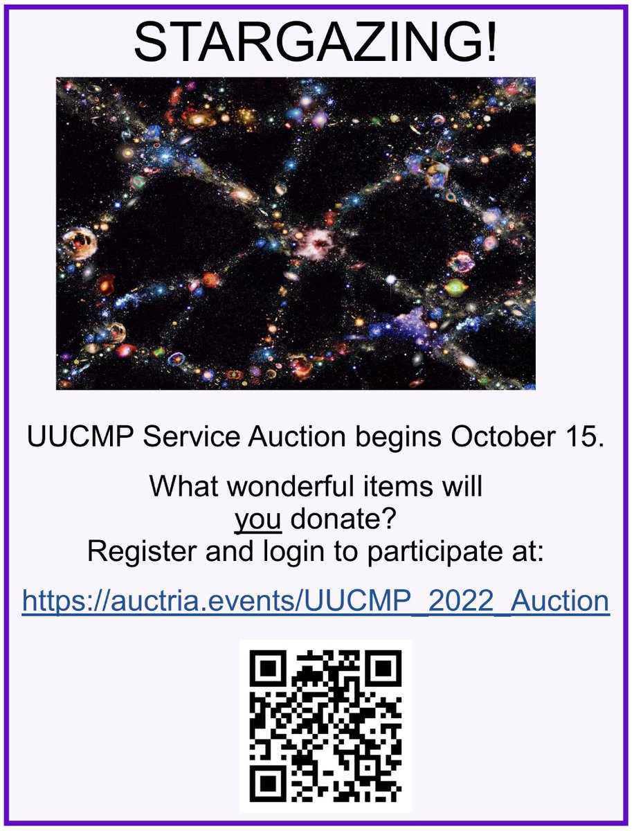 We are a month away from our Service Auction. UUCMP Service Auction begins October 15. Help us plan for it ahead of time. What wonderful items will you donate? Learn more and donate using the link on our website.

uucmp.org/uucmp-service-…
