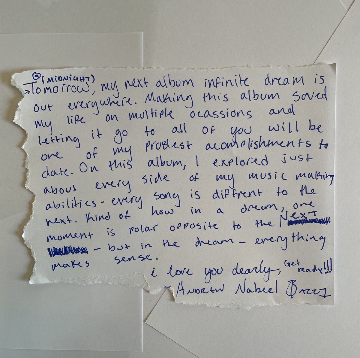 bazzi's tweet photo. infinite dream - out tonight 🥲 https://t.co/TzkUVkCfB5