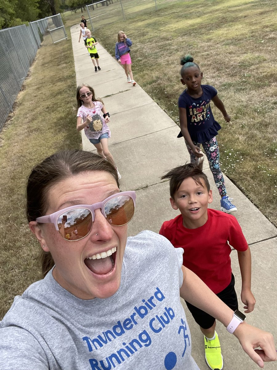 clarksfourthgrd's tweet photo. My heart is so full and happy! So glad my little runners and I are back l together! #thunderbirds #runningclub #wineteerstrong @wineteerusd260 @DerbySchoolsKS https://t.co/ZfNF6FvGRt