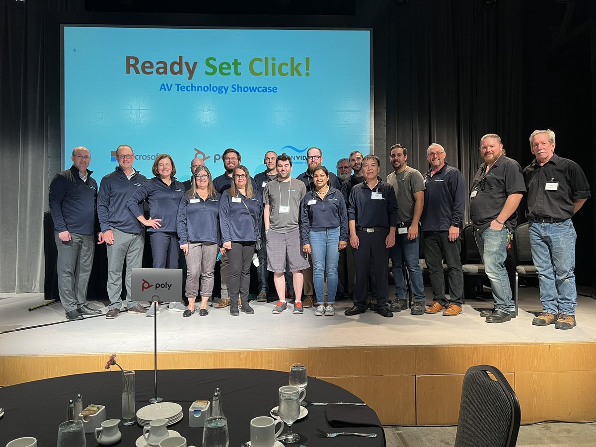 backmanvidcom's tweet photo. A big thank you to all who attended Ready Set Click! AV Technology Showcase today in Halifax.

@PolyCompany @Microsoft @Crestron @datavisualinc @Legrand @LGElectronics @MMTechnologie @panasonic @planarsystems SCMedia @Sennheiser SFM @Sony Theatrixx Wesco https://t.co/8a2BzVRr6S