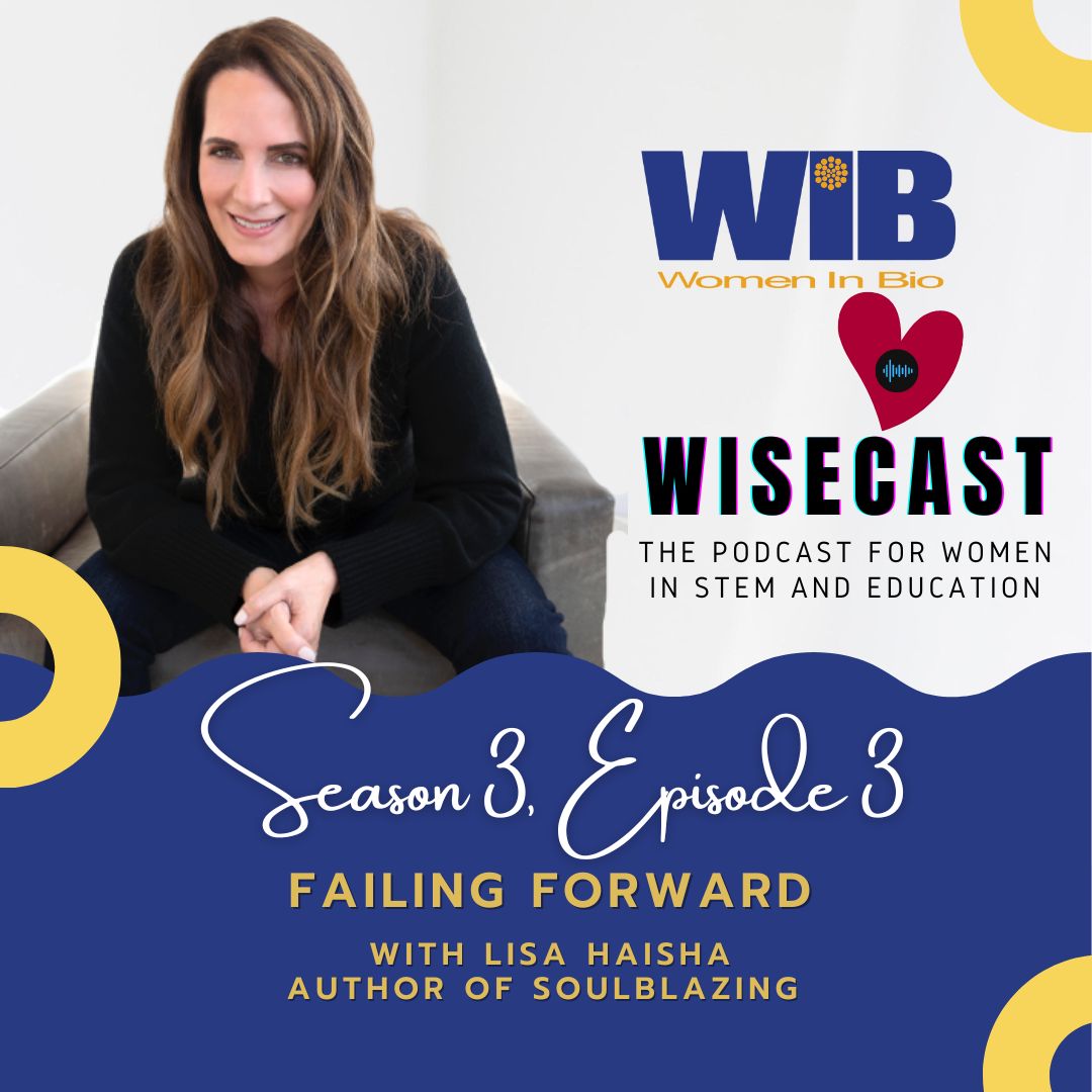 WomenInBio's tweet photo. Get ready to tune into another exciting episode of WISECAST! This Friday we will hear from Lisa Haisha, the author of Soul Blazing and what it means to Fail Forward. #WomenInBio #WISEcast #SoulBlazing #LisaHaisha https://t.co/H1aJbQAO8n