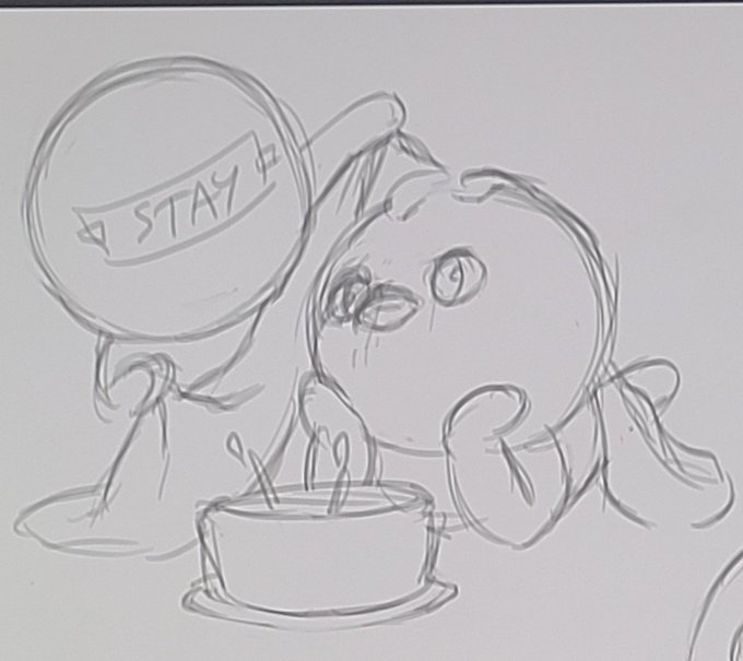 I ended up not going with this one but this is another sketch I had in mind for Felix's bday ❣️ 