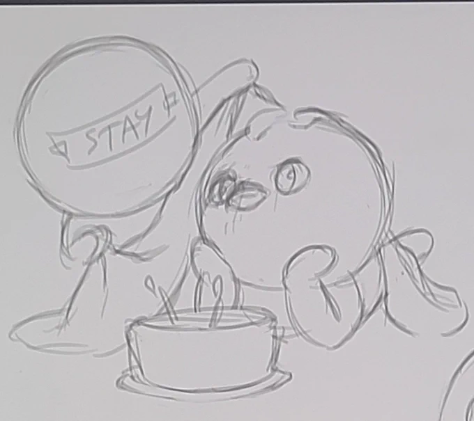 I ended up not going with this one but this is another sketch I had in mind for Felix's bday ❣️ 
