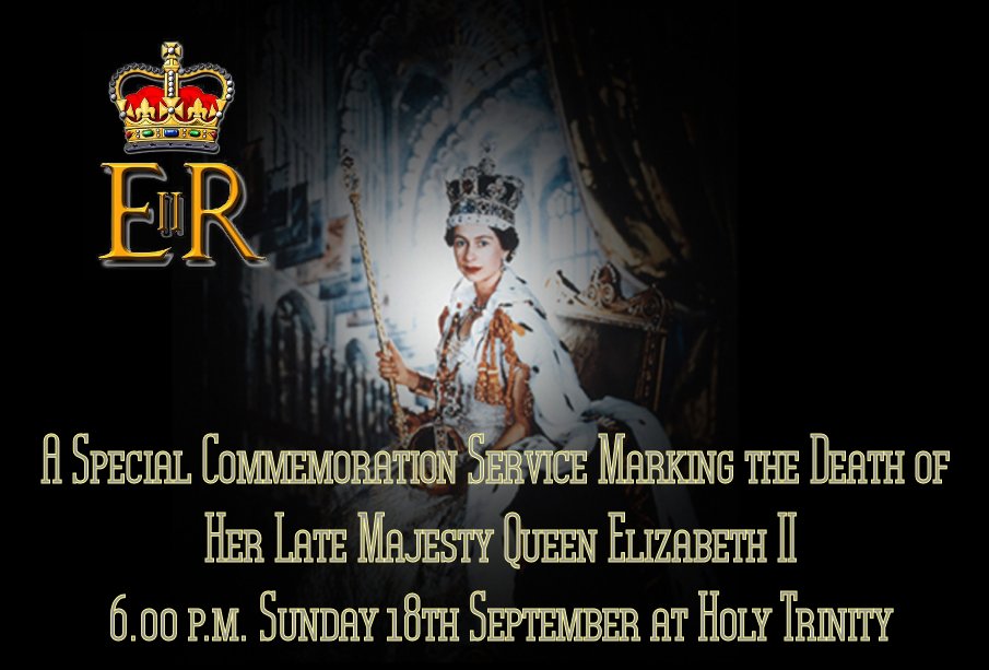 We can now confirm that Holy Trinity will hold a Special Commemoration Service at 6.00 p.m. Sunday 18th September for our Late Sovereign Lady Elizabeth on the eve of her funeral.  Everyone is welcome. Please share widely. <a href="/littleboroughlo/">Littleborough Local</a>  <a href="/HTlboro/">HolyTrinity</a> <a href="/StansHallSch/">Stansfield Hall Primary School</a> <a href="/Leaf4you/">LEAF</a>