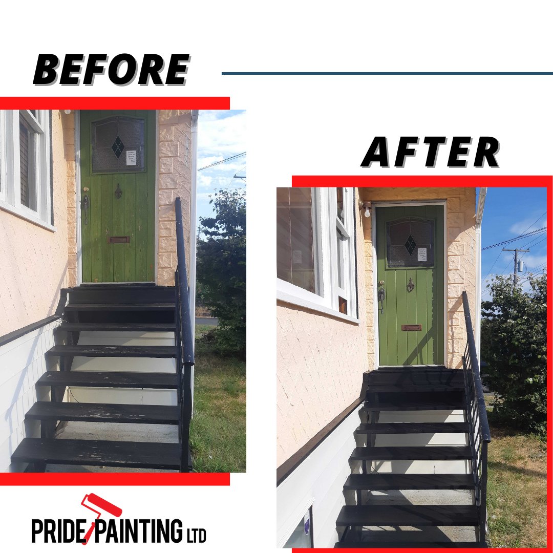pridepainting's tweet photo. Before and Afters. No job is too small. Sometimes you just want a little updating...

#nojobistoosmall #beforeandafters #powerwashing #pridepainting #vancouverislandpainters #trimpainting https://t.co/wttGJ1Dj9T