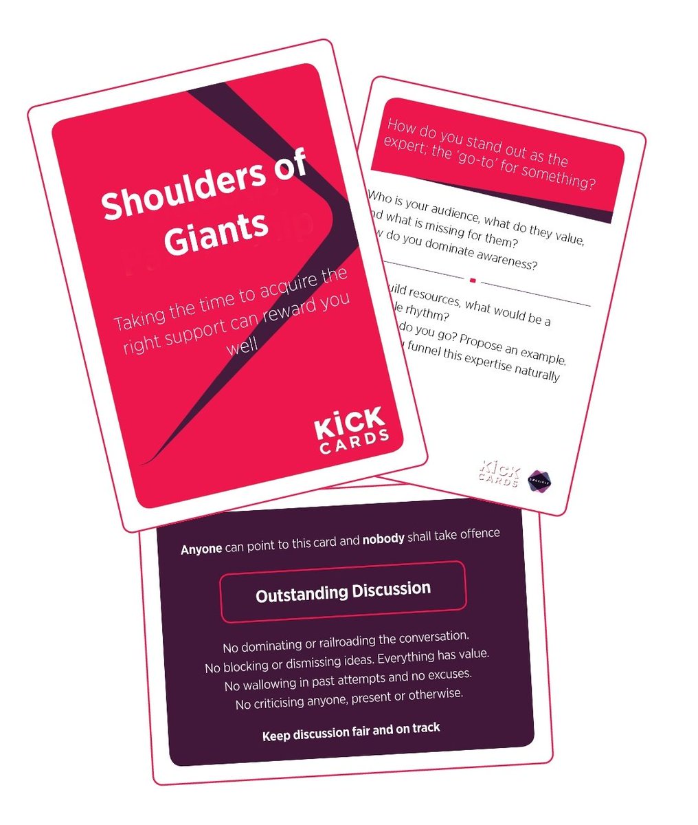 Some BIG news in a tiny form! 📱
@KickCards will be a launch deck on the new @Deckible app... available on Android and Apple VERY SOON.
Packed with tried and tested topics for making your business better, and now always at your fingertips on your phone.
#CanWeKickIt?
