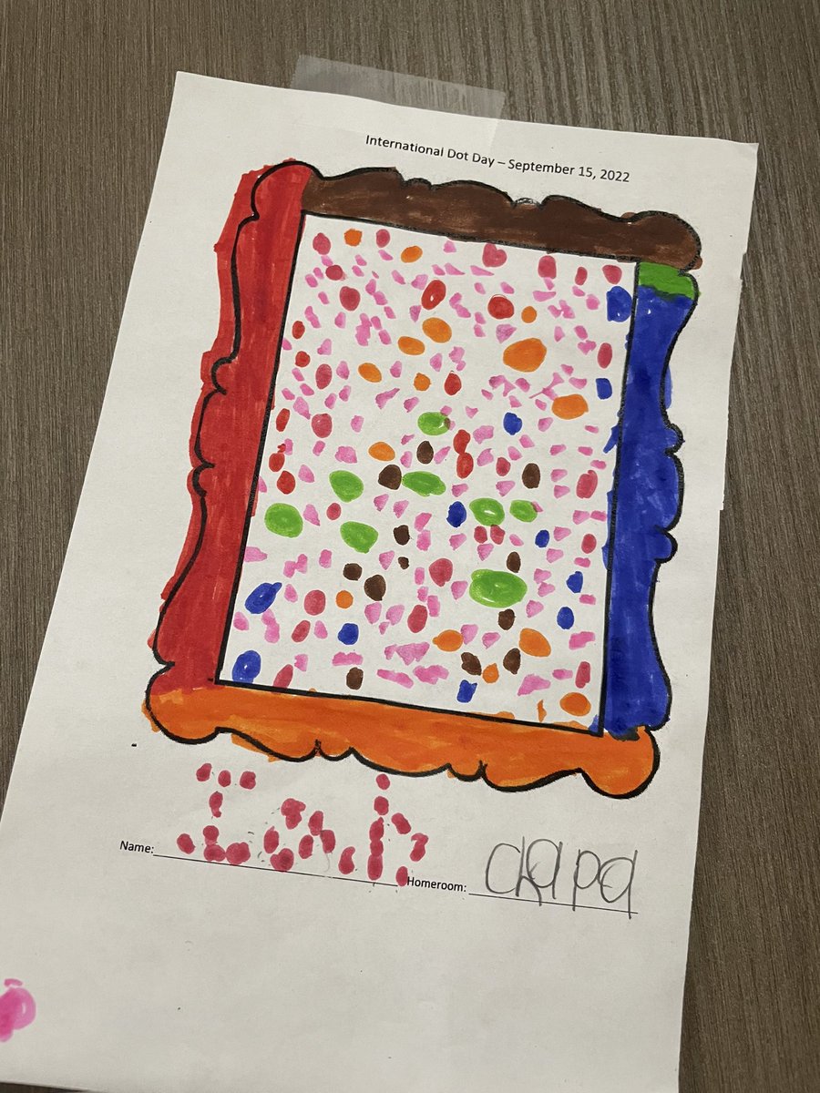 MsBChapa's tweet photo. My students, Ms. Evans, &amp; I loved celebrating Dot Day today! I was amazed with how well our students showed their creativity with their dot creations 🫶🏼⚪️ #HoundDogMagic #HorneProud #CFISDspirit #InternationalDotDay https://t.co/z3cXZJh1jv