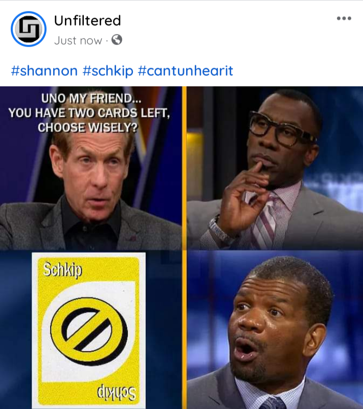 VARSBOY's tweet photo. Sorry but this is funny... @ShannonSharpe @RealSkipBayless #undisputed #schkip https://t.co/M1JGG4zwvE