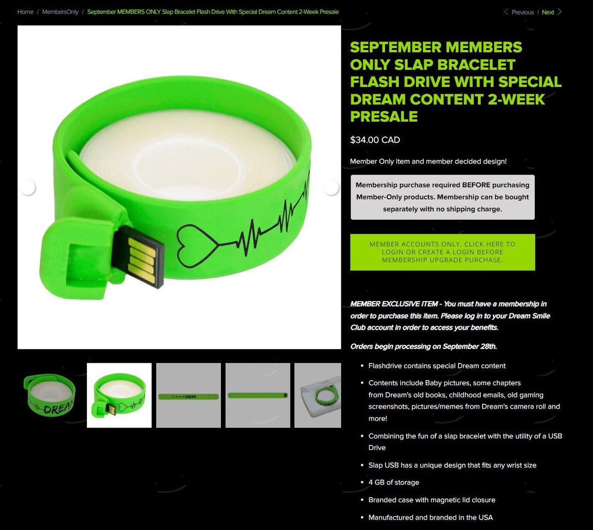 Minecraft YouTuber Dream is selling a flash drive of his baby pictures.  #DramaAlert