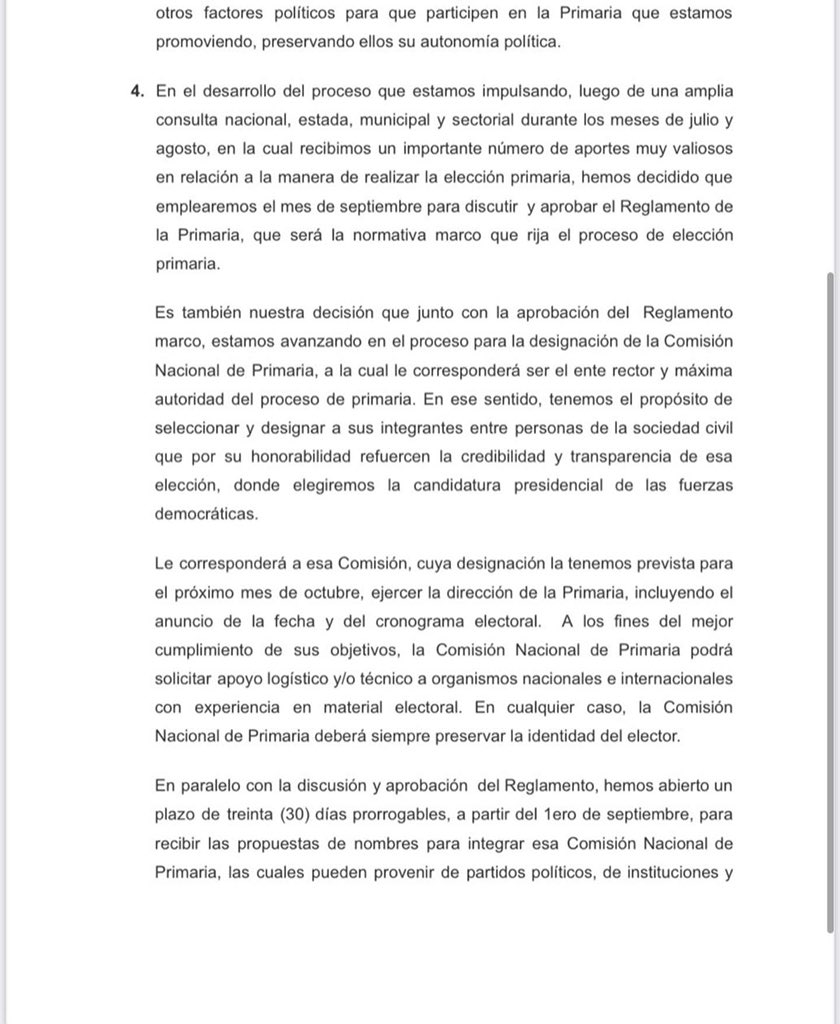 EnCiudadanoVzla's tweet photo. Celebramos la decisión de la Plataforma Unitaria Democrática de conformar una Comisión Nacional de Primaria, que se encargará de ser el ente rector del proceso.

Una propuesta de Encuentro Ciudadano que nuestra presidente @delsasolorzano impulsó desde todos los rincones del país. https://t.co/zUkGdoTw0N