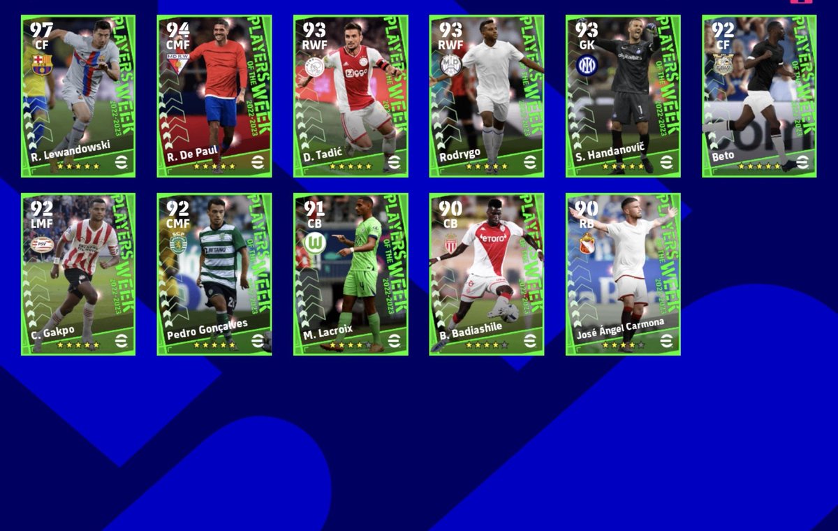 اللاعبين المتواجدين اليوم 🔥

• لاعبين Epic اي سي ميلان ✅️
• لاعبين الافضل بالاسبوع POTW ✅️

《 لاول مرة يتواجد سيدورف في ايفوتبول منذ اعتزاله 😍🤝🏻 》
#eFootball #efootballmobile
#PS5Share #PS5 #PS4live
#PS4share #DISCORD