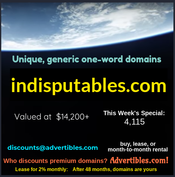 bidigital's tweet photo. One-word #domains are still kings of the search engines!
Let's make a deal! ๐ฅธ๐ค ๐
#domains #iffiest #ignorables #immovably #indisputables #generic #names https://t.co/3fKjYFevYI