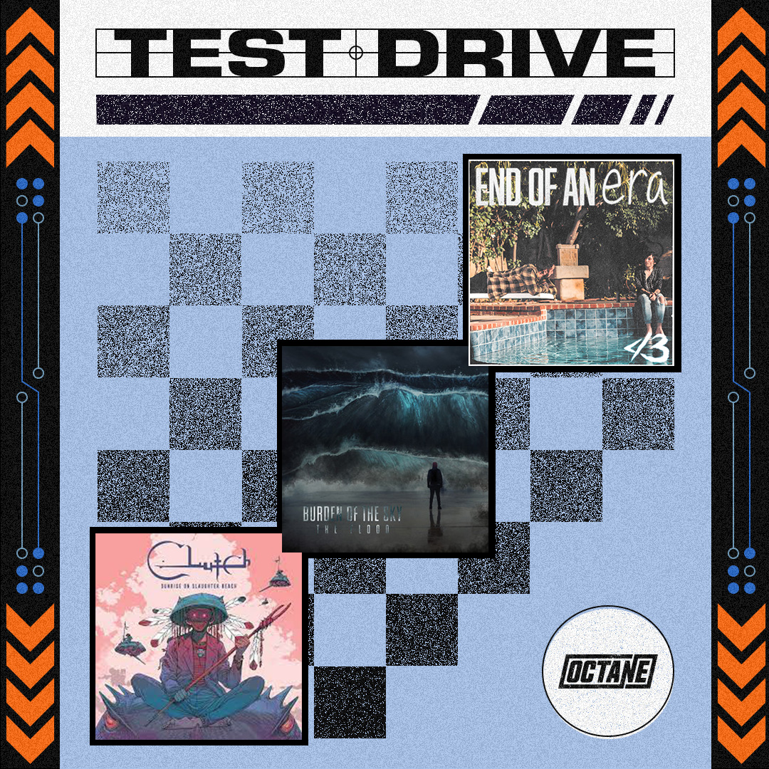 This week on #TestDrive: 
🏁 <a href="/thisisloveless/">loveless</a> - "Everest" (World Premiere)
🏁 <a href="/BURDENoftheSKY/">Burden of the Sky🤖</a> feat. <a href="/morgan7d/">Morgan Rose</a> &amp; <a href="/Blake_saul/">Blake_Saul</a> - "The Flood"
🏁 <a href="/clutchofficial/">Clutch</a> - "Slaughter Beach"