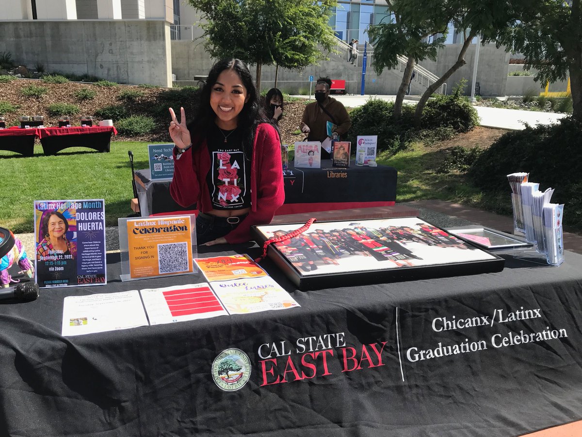 CalStateEastBay's tweet photo. It’s time to celebrate Latinx/Hispanic Heritage Month!

Vanessa Varko Fontana, the Latinx Student Success Center Coordinator, said, “Today is the first day of Latinx/Hispanic Heritage Month... https://t.co/GTRuZ3Jvpw