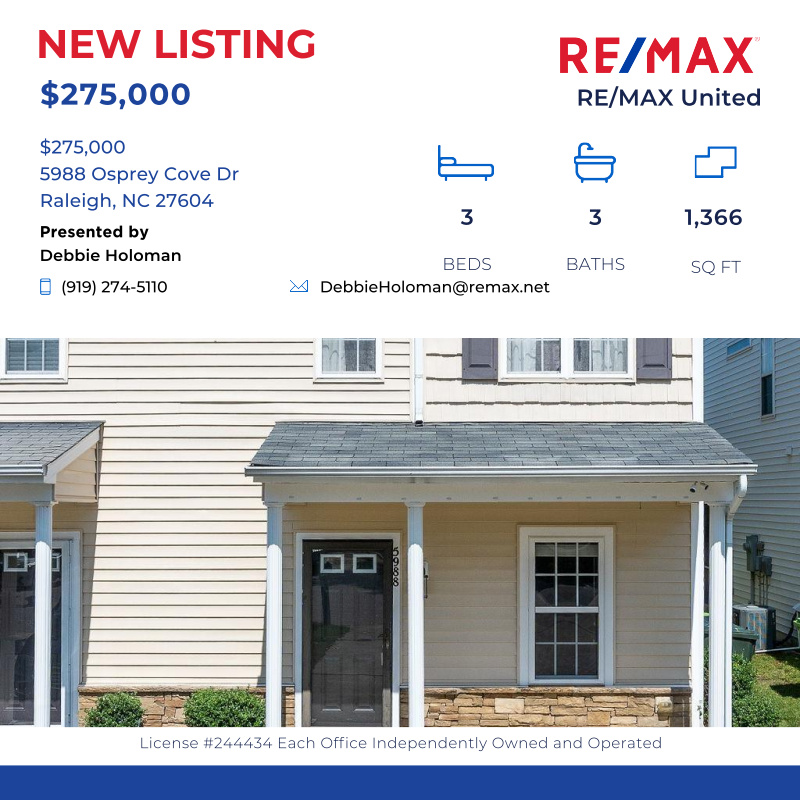 HoloRealtyGrp's tweet photo. Welcome Home! This is your spacious, open floorplan, end unit TH, well maintained and move-in ready! 3 BR/2.5 BA; 2021 new roof, neutral pai...

Click here for details:
https://t.co/nYR3T7GJmB https://t.co/rNDY4at5o3