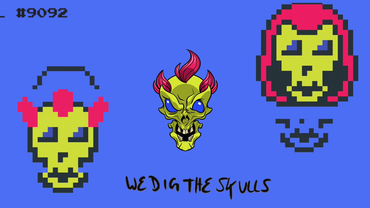 Okay now I feel complete 💀🚀 Thank you @hemaxiok 🥂 <a href="/Crypto_Skulls/">CryptoSkulls ☠️</a> <a href="/LeonidasNFT/">Leonidas 🧡 $DOG</a> #cryptoskulls #skullnation