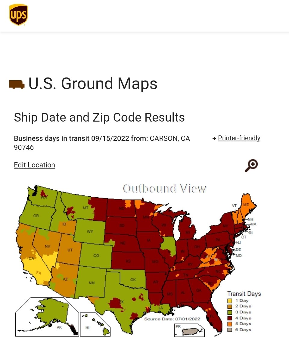 Ups Shipping Zone Map Usa Hot - FcuszLjWIAArdVs 