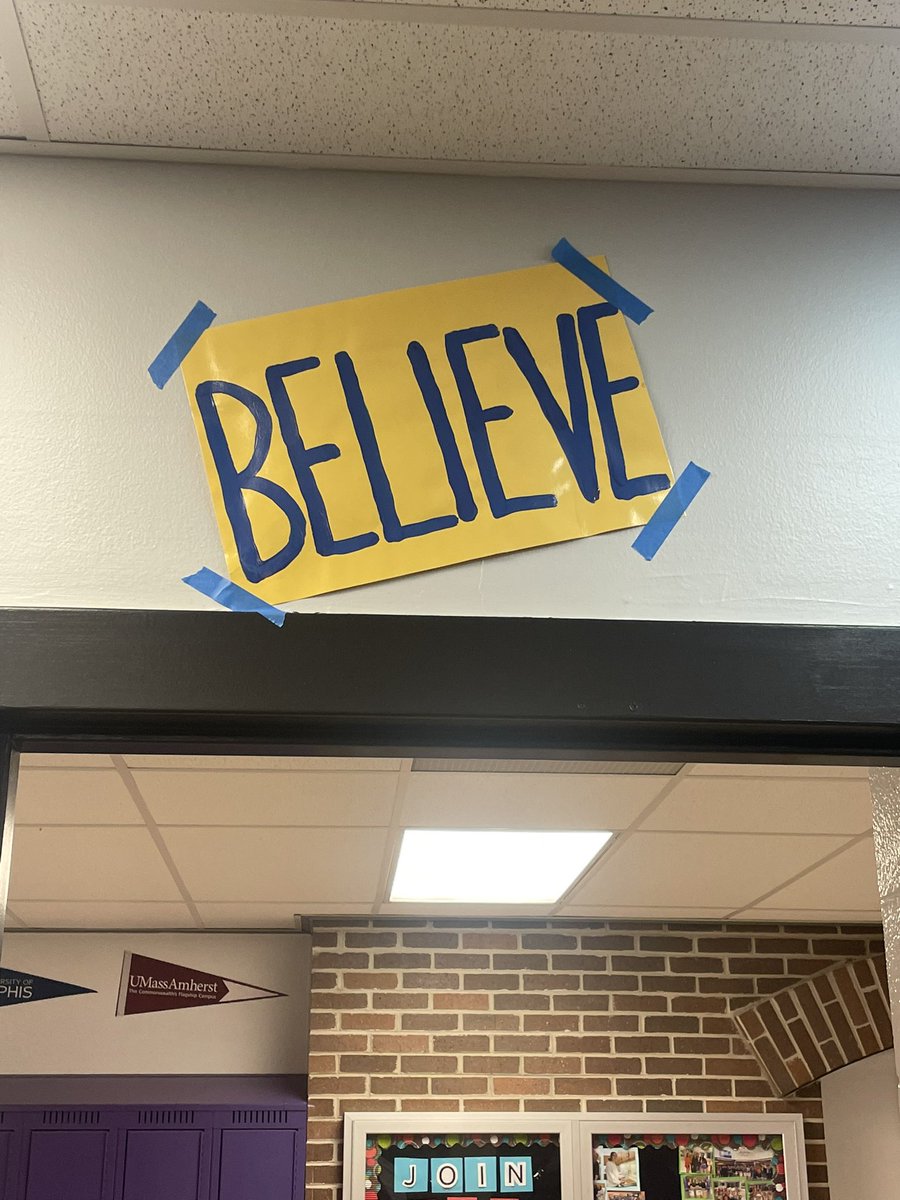 dalevankeuren's tweet photo. Finally put this bad boy up #believe #belikeTed https://t.co/s5A8GRtE2r