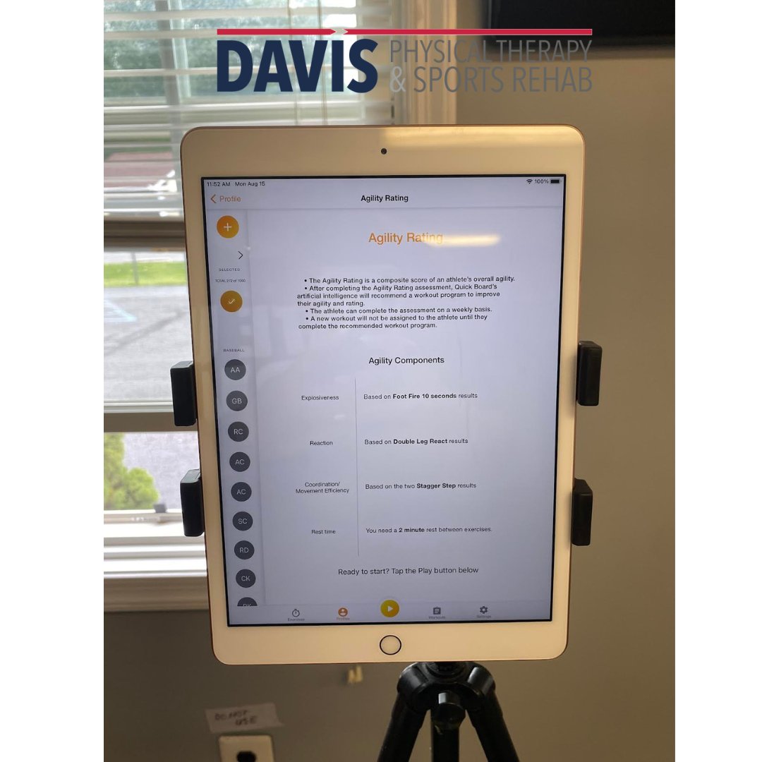 Davis_PTSR's tweet image. Take your baseline agility test with the quickboard so we can monitor progress and see what areas are stronger than others to work towards with your program!
#quickboard #davisptsr