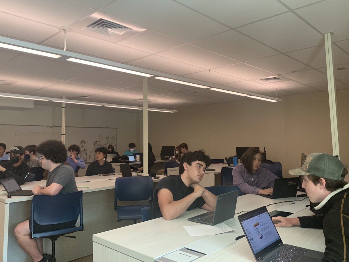 Students pitch design proposals in Gaming Academy at Terra Linda.  Impressive presentation of concepts and design elements!  <a href="/SRCSSchools/">San Rafael City Schools</a>