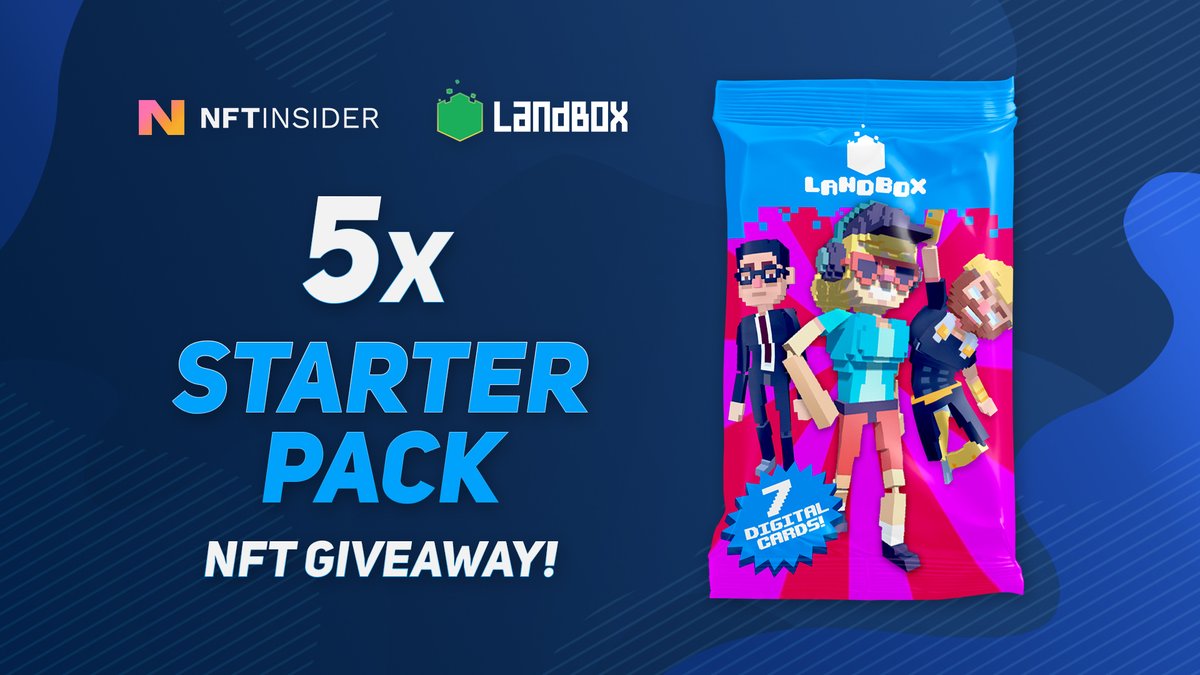 Thanks to <a href="/landboxio/">LandBox Game | Powered by Git Game</a>, we have 5 Starter Packs to give away, worth 350+ WAX each!

To enter:
1⃣ Follow <a href="/NFTInsider_io/">NFT Insider</a> &amp; <a href="/landboxio/">LandBox Game | Powered by Git Game</a> 
2⃣ Like &amp; RT
3⃣ Tag 2 friends
👇 Drop your WAX wallet below!

⏳ Entries close at 21 UTC on Monday!