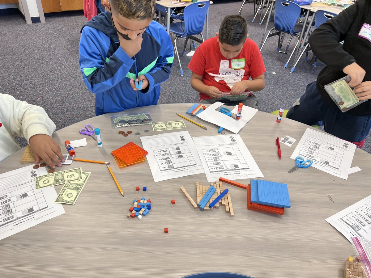 We get to use our knowledge of money to under decimals and place value.