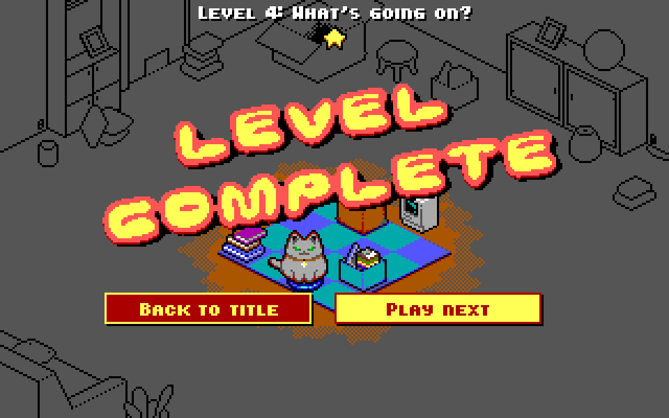 EigenLenk's tweet image. 💪 My #dosgamejam entry is done! This version contains a limited number of levels but I intend to add more post-jam.

🌟 Move objects around to create a route that collects all the stars

💾 eigen.itch.io/cats-on-broomb…

#gamedev #pixelart #dosgames #retrogaming #indiegames