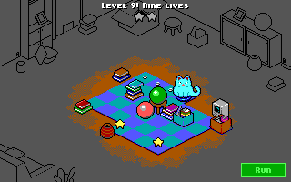 EigenLenk's tweet image. 💪 My #dosgamejam entry is done! This version contains a limited number of levels but I intend to add more post-jam.

🌟 Move objects around to create a route that collects all the stars

💾 eigen.itch.io/cats-on-broomb…

#gamedev #pixelart #dosgames #retrogaming #indiegames