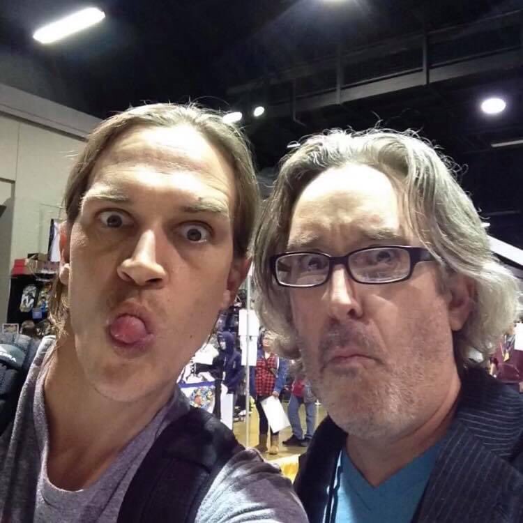 Sitting in a theatre in Barboursville,WV waiting to watch <a href="/ClerksMovie/">Clerks</a>! 
Here’s a pic from back in the day of me meeting <a href="/JayMewes/">Jay Mewes</a> in Lexington KY. #GPieLife