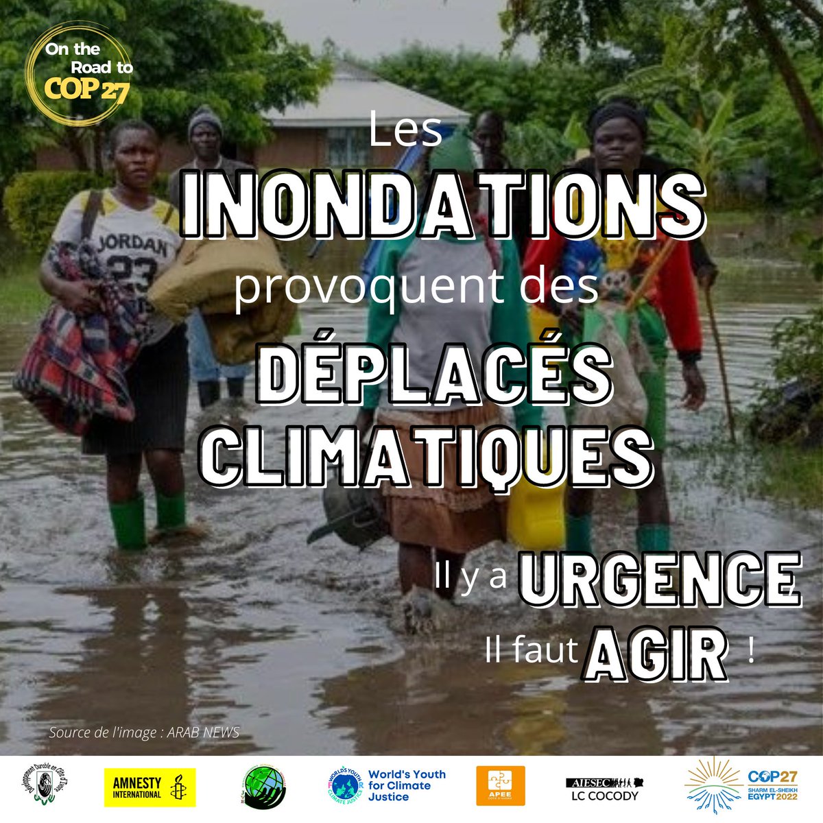 Selon le rapport du GIEC les déplacements involontaires des populations dus aux catastrophes à déclenchement soudain ou lent seraient plus fréquents dans l'avenir en raison du changement climatique.
<a href="/LiviaOkengs/">Livia</a> <a href="/Jveivoire/">JVE Côte d'Ivoire</a> <a href="/DiengAb21/">Père Laye Dieng🇸🇳🌴🏁</a> <a href="/jvecmr/">JVE Cameroun</a> <a href="/UrgencEco/">Urgence Ecolo Senegal</a>
#Roadtocop27
#youth4climate