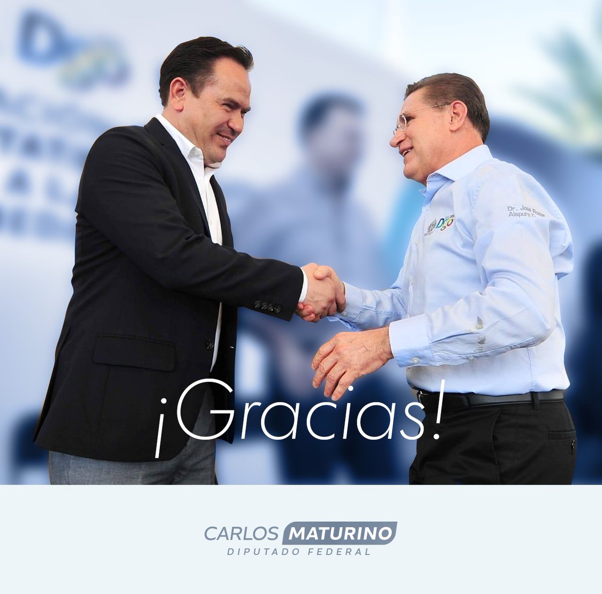 Carlos Maturino (@maturinoc) on Twitter photo Fueron 6 años difíciles, de muchos retos, pero también de grandes satisfacciones.
Agradezco al Dr. <a href="/AispuroDurango/">José R. Aispuro T.</a> la oportunidad de ser parte de su equipo, pero sobre todo su entrega y pasión al buscar un mejor presente y futuro para Durango.
¡Gracias! Fueron 6 años difíciles, de muchos retos, pero también de grandes satisfacciones.
Agradezco al Dr. <a href="/AispuroDurango/">José R. Aispuro T.</a> la oportunidad de ser parte de su equipo, pero sobre todo su entrega y pasión al buscar un mejor presente y futuro para Durango.
¡Gracias!