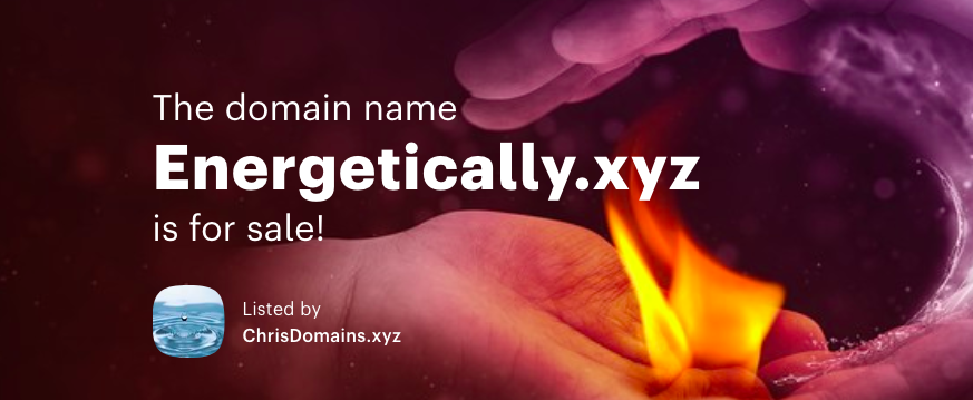 chrisdomains's tweet photo. https://t.co/U9WDtDckcl is available⚡️
adverb; in a manner showing great vitality
The .com (not mine) listed for sale $9K
#energetically #energy #vitality #brand #company #startup #tech #bio #meta #xyz #domain #domains #domainnames #science #solar #marketing #health https://t.co/a41ydDYNQw