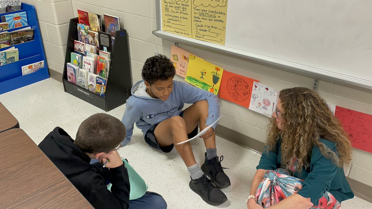 8thPwms's tweet photo. Students in my 2nd block wrote their own definition poems and are “performing” them for each other. When asked which is harder—creating or sharing— most said sharing. I’m so proud of their creativity and vulnerability! @PanthersPwms @WitWisdomELA @PWMSPanthers @JMorris8thELA https://t.co/qr0GA3MUWf
