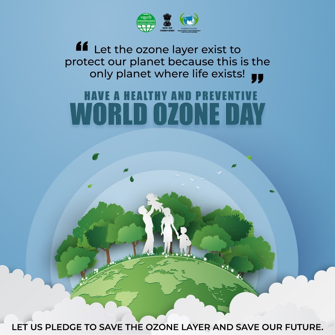 RSPCB_official's tweet photo. On this world ozone day, let us remind ourselves of the importance ozone layer beholds and pledge to work towards saving it to save us.
Celebrate a healthy and environment friendly World Ozone Day!
#worldozoneday #ozoneday #ozonelayerday
#ozoneeffect #saveozonelayer #saveozone https://t.co/2afANzWkBV