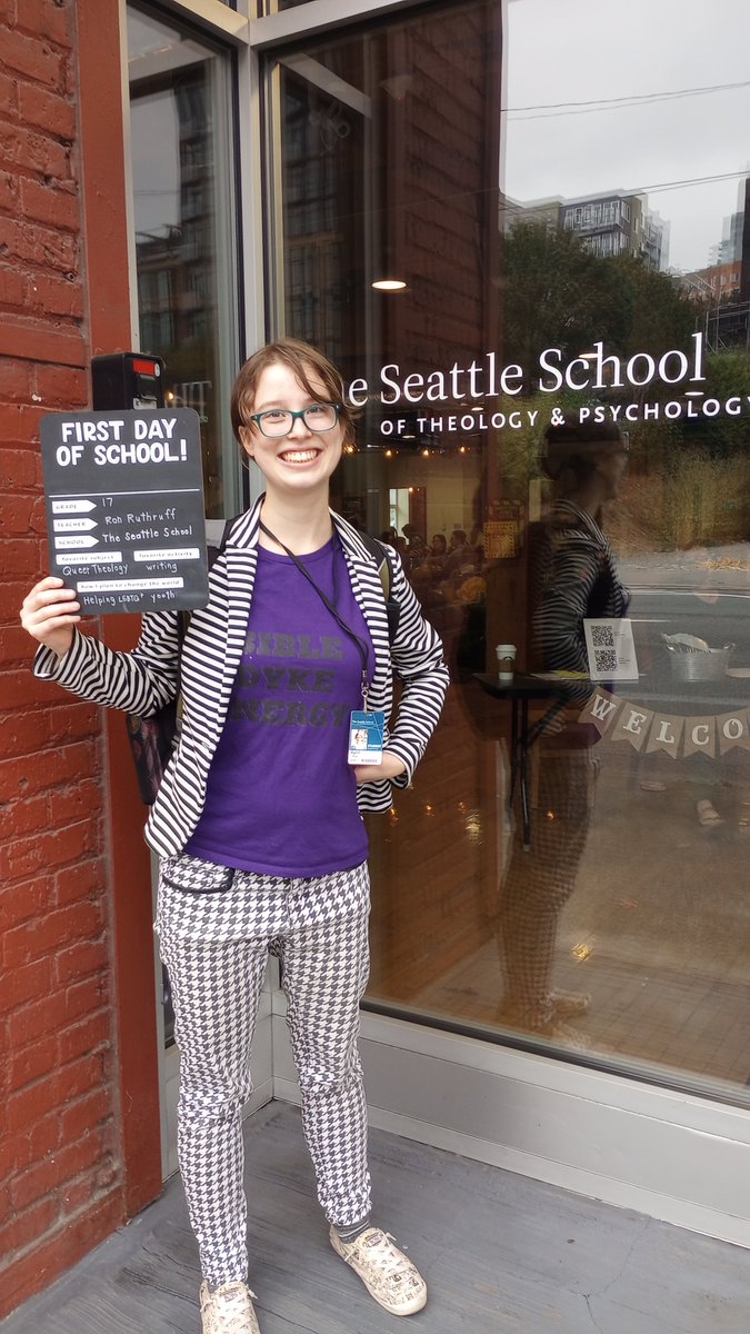 Today, I started my MA in Theology and Culture: Community Development @Seattle_School! I am so excited. #queertheology #faithfullylgbt #seminary