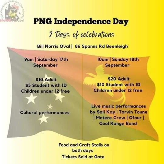 projectyumiinc's tweet photo. 🎊🎊🇵🇬HEPI Independence Papua New Guinea!🇵🇬🎊🎊
Can't wait to celebrate our 47 years in Brisbane this weekend!

To everyone celebrating 47 years have a safe and great weekend of celebrations with friends and family. 

Wooooooo hooooo hooooo!

#independenceday #papuanewguinea https://t.co/U4k2e1Iqvj