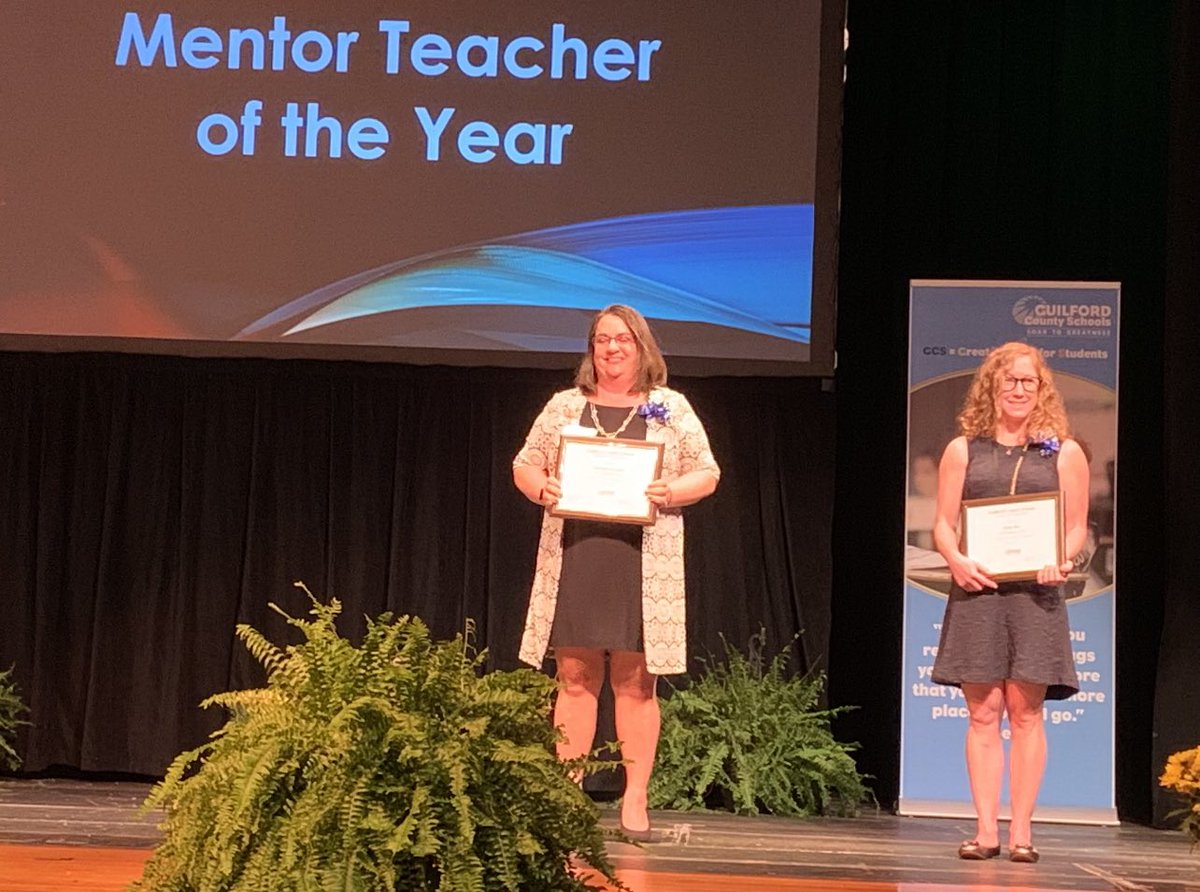 Congratulations to <a href="/WGHS_hornets/">Western Guilford High School</a> amazing Career and College Manager Christina Sapusek on becoming <a href="/GCSchoolsNC/">Guilford Co. Schools</a> 2022-2023 Mentor Teacher of the Year.