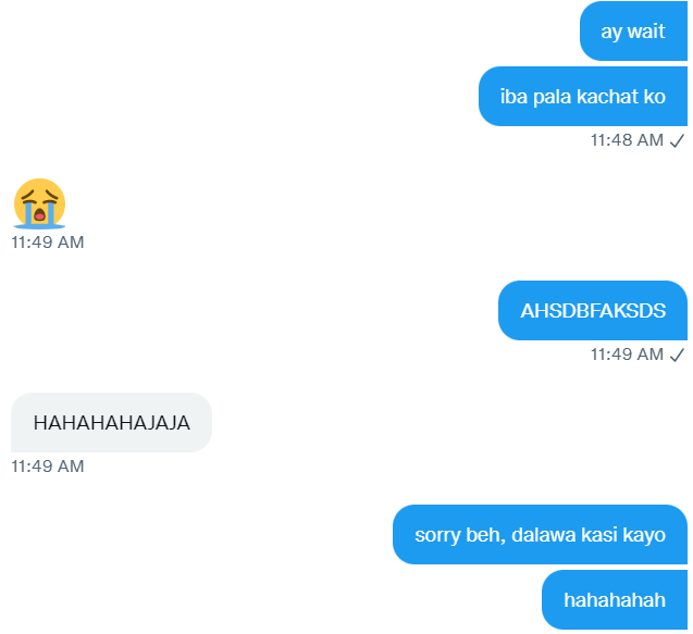 Nakakalito naman kasi pag naka-desktop twitter grr! buti na lang mabait client ko hahaha