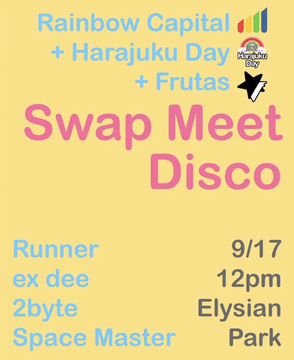 itmecybrgrl's tweet photo. The next Harajuku Day LA Meet will be this Saturday 09/17 from 12-4pm @ Elysian Park! During the meet, there’ll be a swap meet, crafting table, awesome DJs, Frutas Mag will be taking snaps, etc. I’ll be there filming everyone’s looks &amp; selling some CANDY☆TRAP so come say hi! 💖 https://t.co/7PaNJIZIdp