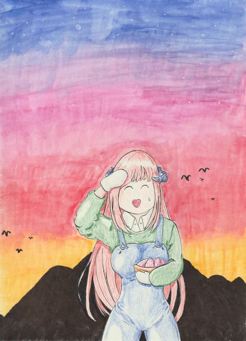 今日の再掲ホイッ!水彩色鉛筆らしい絵を描きたいものよ・・・・・・ 