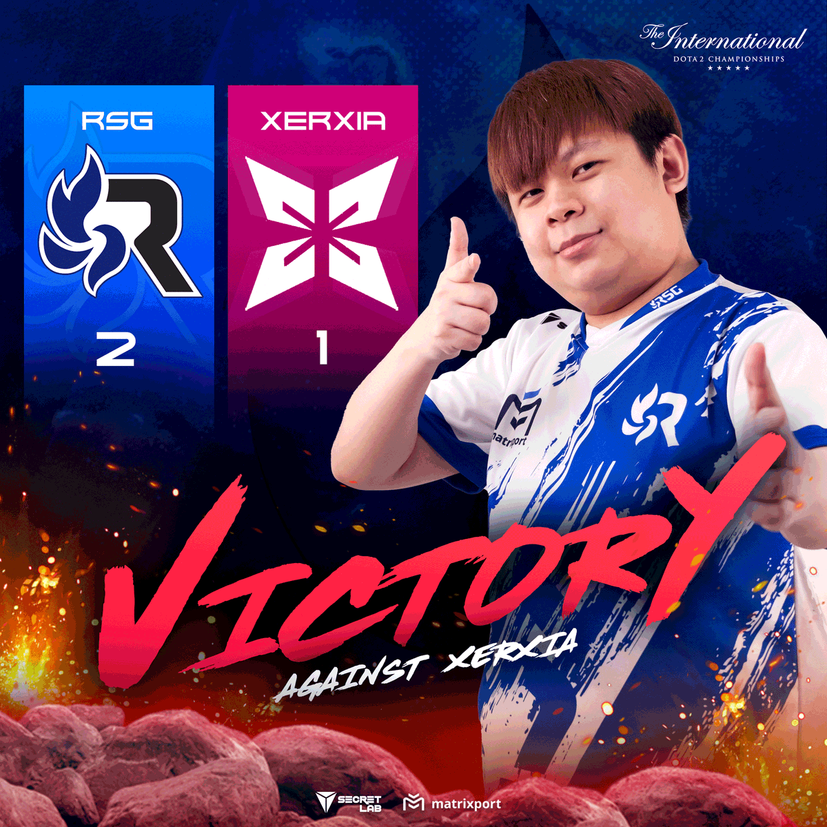 We will move forward in the Lower Bracket Raiders! GGs to XERXIA 

#GGRSG #Dota2