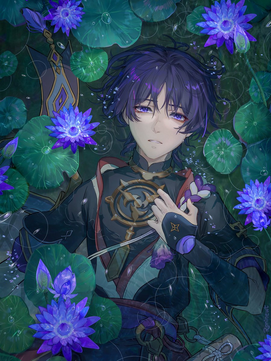 "Like a lotus afloat in an emerald pond"
#scaramouche #原神